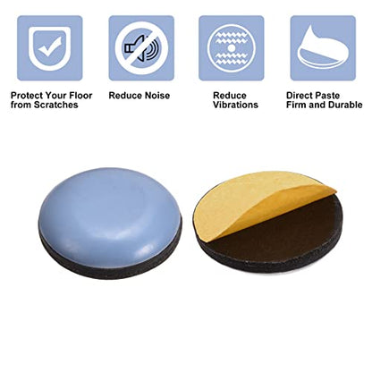 uxcell 25/32-Inch Round PTFE Furniture Sliders, Adhesive Self Stick for Wood Floors, Ceramic Tile and Carpeting 8pcs - size: 25/32-Inch