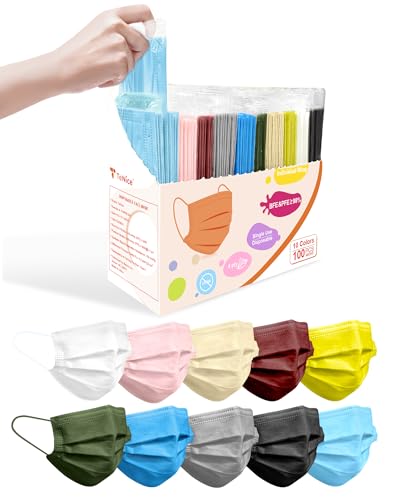 Face Masks Disposable 100 Pack, 4 Ply ASTM Level 3 Medical Grade, Breathable for Adult Outdoor Protection, Individually Wrapped for Home, School & Office, Kinetic Graphite - color: Kinetic Graphite