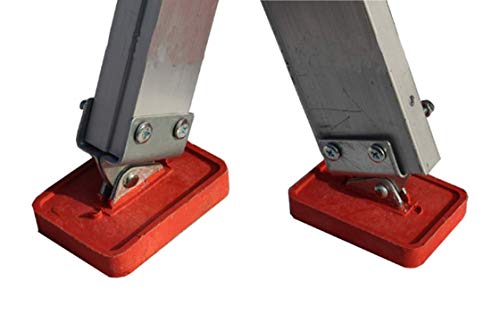 Heavy Duty Adjustable Anti-Slip Rubber Stop Mat Feet Shoe Kit for Extension Ladder Parts,2pcs