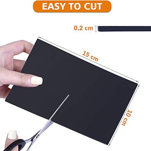 Non Slip Furniture Pads, Non Skid Rubber Pads 2 PCS 4x6 inch Black, Non Slip Rubber Sticker, Rubber Sticky Pads for Any Furniture and Appliances