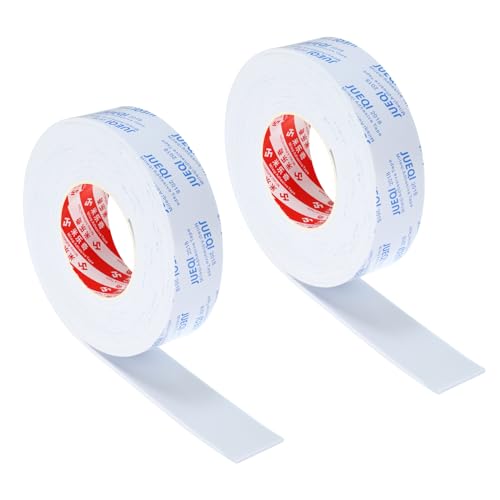 PATIKIL 1-9/16"W x 1/8" T x 16.4Ft EVA Single Sided Foam Tape, 2Pcs Multipurpose Sealing Strip Foam Waterproof Weather Stripping Foam Sealing Foam Strips with Adhesive for Door, White - color: White, size: 1-9/16"W x 1/8"T x 16.4Ft