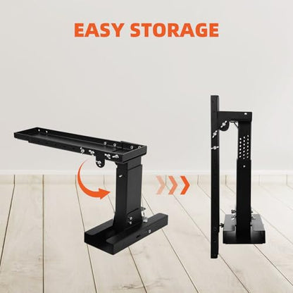 Heavy-Duty Ladder Extender, Non-Slip Ladder Leveler for Stairs with 880lbs Capacity, Adjustable Height/Length Ladder Stabilizer for Single and Extension Ladders