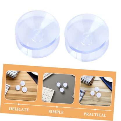 STOBOK 16pcs Table Top Bumper: Anti Slide and Scratch 30 Mm Transparent Non-Adhesive Rubber Pads for Table Top Spacer to Avoid The Movement of Glass - size: 3.00X3.00X1.00CM