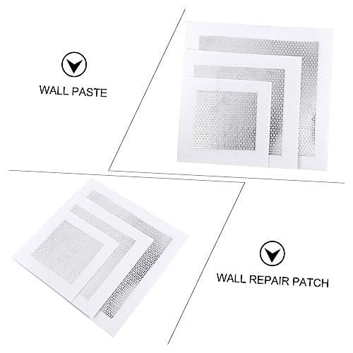 POPETPOP 3pcs Self Adhesive Wall Repair Patch Kit for Drywall Lightweight High Strength Easy to Use for Repair