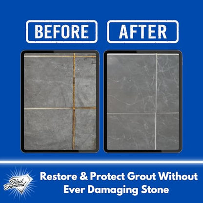 Natural Stone Shower Sealer Quart + Ultimate Grout Cleaner with Brush Quart (2-Pack) – Seals & Protects Showers, Deep Cleans Tile & Grout - style: Shower Sealer & Grout Cleaner