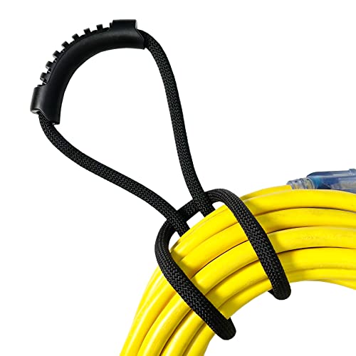Loop-It Storage Straps by Wrap-It Storage - 18-inch (3-Pack) Black - Extension Cord Organizer, Vacuum Hose Holder, Shop Storage, Air or Water Hose Organizer for your Home, Garage, Boat, RV and More - size: 18" (3-Pack