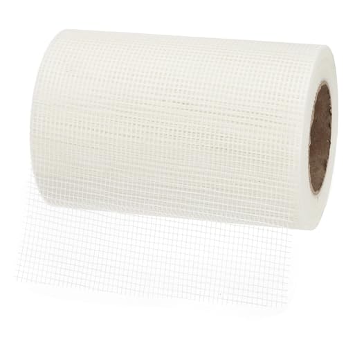 PATIKIL Drywall Repair Mesh Tape, 8 inch x 164 ft Fiberglass Repair Patch Self-Adhesive Dry Wall Joint Tape 8 Mesh Wall Hole Crack and Seam Patch, White - size: 8 inch x 164 Feet