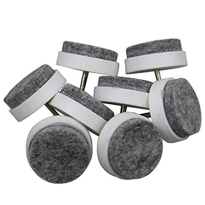 40pcs Round Heavy Duty Nail-on Felt Pad for Furniture Chair Table Leg Feet Floor Protectors Slide Smoothly (White, Pad Diameter 20mm) - color: White 20mm (40 Pcs)