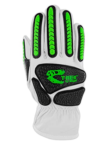 MAGID T-REX Rebel Series ANSI A6 Goatskin Para-Aramid Impact Gloves, 1 Pair, 9/Large (TRX814) - size: 9/L, style: 1 Pair
