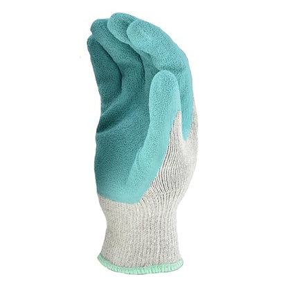 G & F Products Tools Work Gloves Garden Gloves - color: Rose Pink/Jade Green, size: Large (Pack of 12)