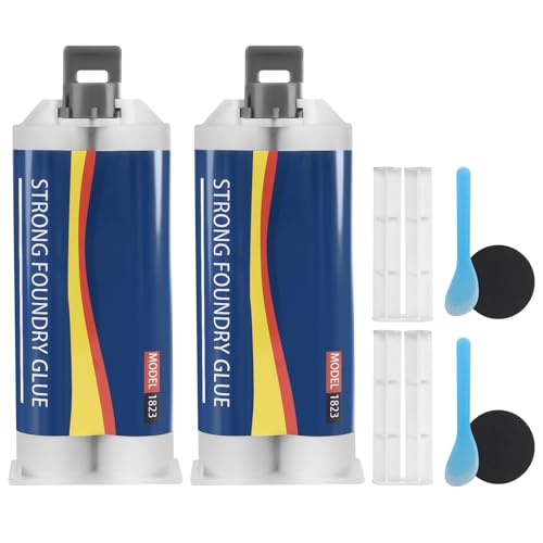 Strong Foundry Glue for Metal Repair,High Temperature Resistant Casting Repair Adhesive,Metal Repair Glue,Liquid Welding Filler for Metal Defects and Repairs 2PCS