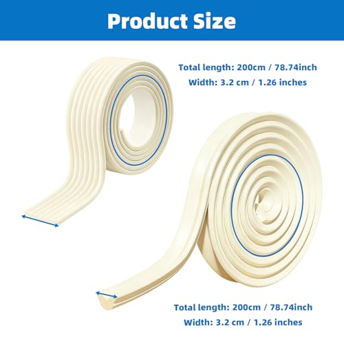 2 Pack Bunk Ded Ladder Pads, Self Adhesive Double Layer Ladder Tread Mats with Strong Adhesive Backing, Soft Corner Protectors are Suitable for Bunk Bed Stairs and Furniture Chair Edges