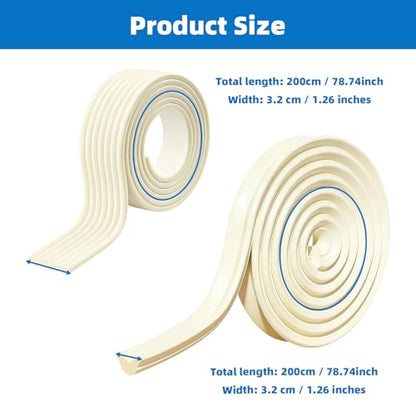 2 Pack Bunk Ded Ladder Pads, Self Adhesive Double Layer Ladder Tread Mats with Strong Adhesive Backing, Soft Corner Protectors are Suitable for Bunk Bed Stairs and Furniture Chair Edges