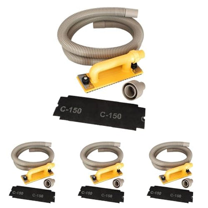 Hyde Tools 09165 Dust-Free Drywall Vacuum Hand Sander with 6-Foot Hose,(Pack of 4) - size: 6' (Pack of 4)