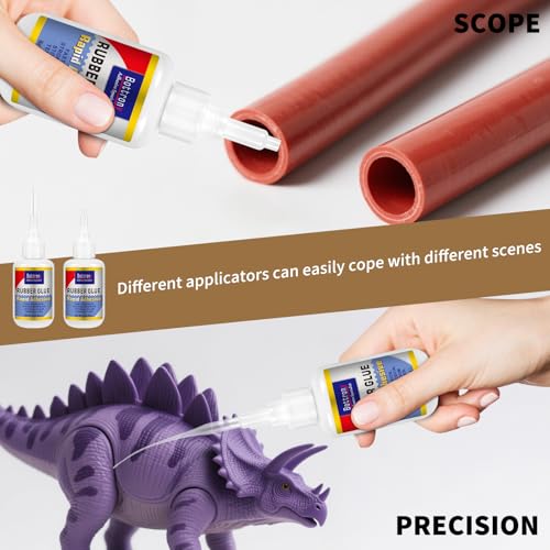 2-Pack Rubber Glue, Strong Flexible & Waterproof Super Glue for Rubber Repair, Heavy-Duty Adhesive for RC Tires, Shoe Soles, Seals, Hoses, Motorcycle Grips & Automotive Parts - size: 2 Pake, style: Rubber Glue