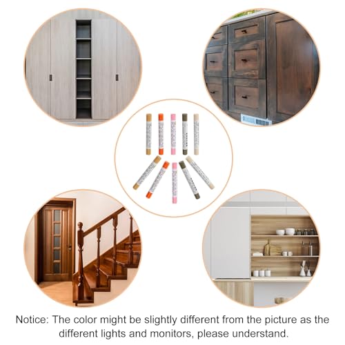 uxcell Furniture Repair Crayons, 3Pcs - Wood Wax Filler Stick, Furniture Markers Touch Up - for Scratches Holes Tables Desks Wooden Floors Cover Ups, Grey