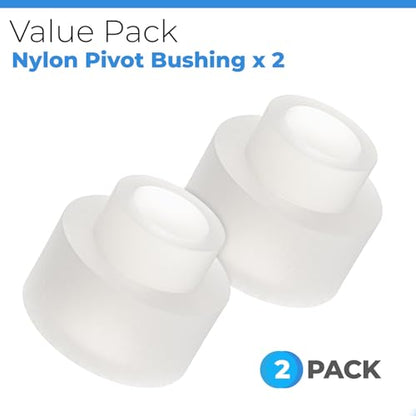 Shower Door Nylon Pivot Bushing fit for Framed Pivot Shower Door for Shower Doors Stainless Steel Pivot Kit - 2 Pack - size: #Spb12