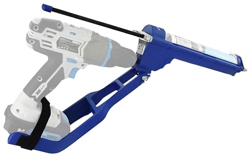 TIVOLY - T-Gun F300 Cartridge Caulking Gun - for Cordless Drill and Screwdriver- for Ø 1,96" - 10,48 fl oz cartridges