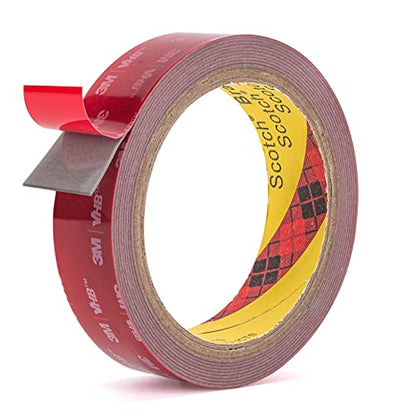 3M Double Side Tape Heavy Duty,1in x 10ft Mounting Tape Strong Adhesive Double Sided Tape Waterproof Foam Tape for LED Strip Light, Picture Hanging Strips for Wall - size: 1in X 9.85ft