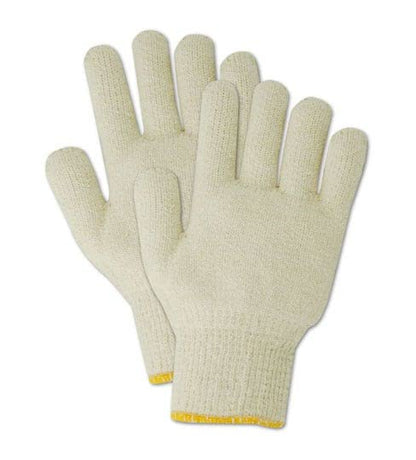 MAGID TerryMaster PT945CR Glove | 7-Gauge Ambidextrous Heavyweight Terrycloth Gloves - Reversible, Cut Level 2, Thermal Protection, 9" Length, Medium, White (12 Pairs) - size: 8/M