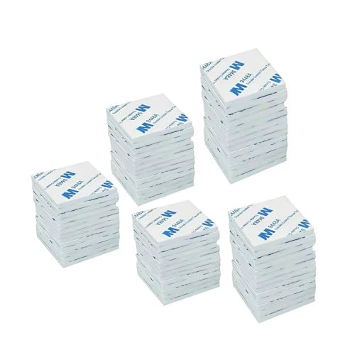 100Pieces Double Sided Foam Tape Square Strong Pad,27 × 27mm Heavy Duty Mounting Tape,Idea for Photo Album Walls, Hooks, Small Mirrors, Office Decor. - size: Square-100PCS