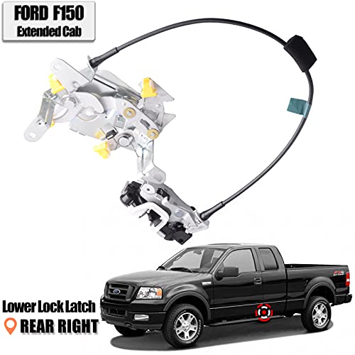 Door Lower Latch Compatible for Ford F150 1997-2003 F250 1997-1999 Extended cab Passenger Side Rear Right Door Replacement Latch 6L3Z18264A00C - size: F150 97-03 Rear Right Lower