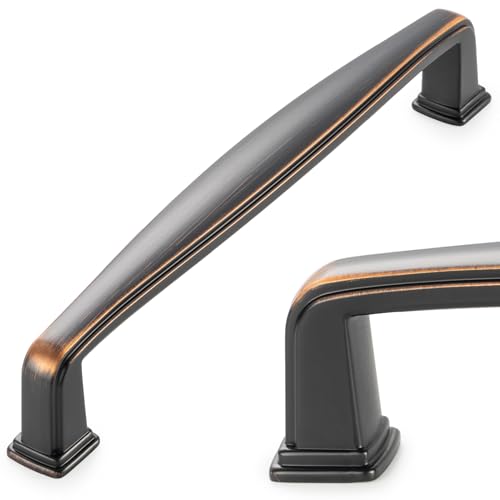 KOOFIZO 10 Pack 5 Inch Oil Rubbed Bronze Kitchen Cabinet Pulls Rubbed Bronze Cabinet Handles Bronze Cabinet Hardware for Kitchen Cabinets 1817 Drawer Dresser Cupboard Bedroom - color: Oil Rubbed Bronze, size: 5" CC - 10Pcs