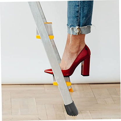 2pcs Non-Slip Rubber Ladder Foot Covers Ladder Accessories for Enhanced Stability and Floor Protection for Use Home - size: 8.1X8.1CM