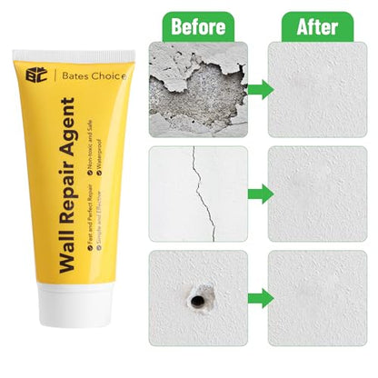 Bates- Drywall Repair Kit, Wall Spackle Repair Paste(120g), Drywall Patch Kit, Spackle for Drywall Hole Filler, Wall Putty Hole Repair, Spackle Wall Repair Kit, Hole Filler Putty for Walls