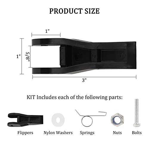 29-1 Lock Flipper Kit for Wer-ner Ladder, Extension Ladder Lock Flipper Compatible with Wer-ner/Louisville/Keller Aluminum & Fiberglass Ladders Rung Locks, Extension Ladders Parts - size: 29-1 Lock Flipper Kit