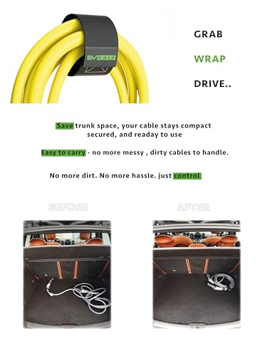 Cable Strap & Organizer – Universal Hook & Loop Holder for Extension Cords, Hoses and Ropes | Heavy Duty Cord Wrap for Garage, Garden, RV and Boat | Weather-Resistant & Multi-Use Storage