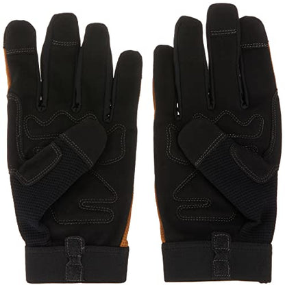 Custom Leathercraft124L Workright Flex Grip Work Gloves, Shrink Resistant, Improved Dexterity, Tough, Stretchable, Excellent Grip , Assorted - size: Large (Pack of 1)