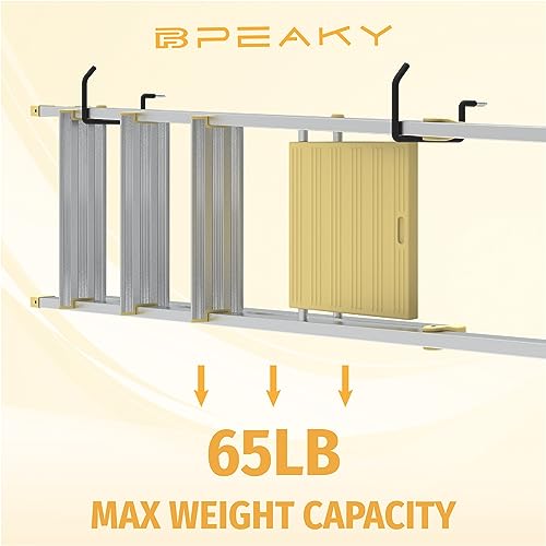 Screw in Ladder Hook, Black Heavy Duty Tool Holders 4PC, Bike Hooks, Wall Mount Garage Storage Hanger, Shelf Organizer for Hanging Bike, Ladder, Folding Chair, Cord - size: 5.7'' (Width:4.72'')