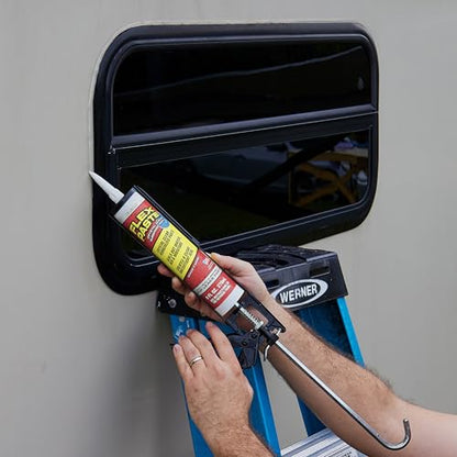 Flex Paste, Waterproof Paintable Putty, Spackle Sealant, Fill Gaps Cracks Holes - Block Out Water and Air - UV Resistant - Walls, Drywall, EPDM, Concrete, Roof, RV Repairs, Clear, Cartridge - size: Cartridge