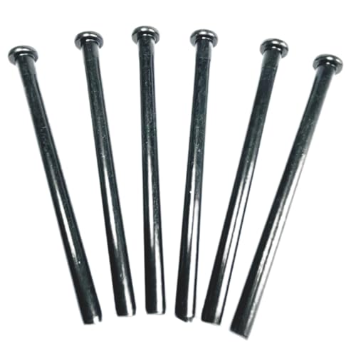 6pcs 3.5 inch Interior Door Hinge Pins for Doors 3.5 Inches Oil Rubbed Bronze Pins Screws Replacement Closing,Black - size: 3.5 inch