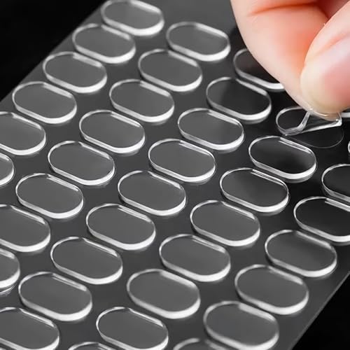 300 Pcs Sticky Dots Mounting Putty Sticky Tack, Removable Non-Marking Adhesive Dots Clear Double Sided for Crafts Balloons Festival Home Office Party Decorations (0.31" X 0.51") - size: 300pcs-0.31" X 0.51"