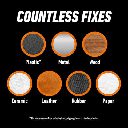 Gorilla Ultimate Super Glue, Clear Glue, 15 Grams (Pack of 1) - Fast-Setting Cyanoacrylate for Quick Fixes & Repairs with Anti-Clog Cap - size: 1 - Pack