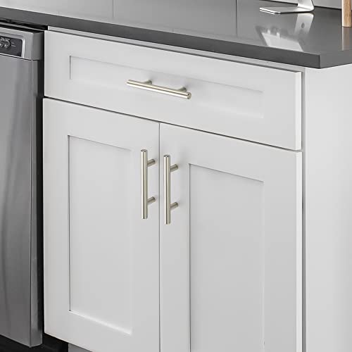 10 Pack Cabinet Handles with 3 Inch (76mm) Hole Center Brushed Nickel Cabinet Pulls Stainless Steel Drawer Pulls, Kitchen Knobs for Dresser Drawer, 5 Inch Overall Length - color: Brushed Nickel T-Shaped, size: 3" Hole Center
