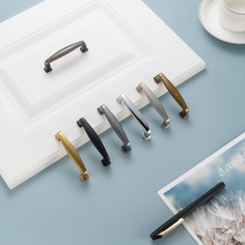 KOOFIZO 10 Pack 3 Inch Oil Rubbed Bronze Kitchen Cabinet Pulls Rubbed Bronze Cabinet Handles Bronze Cabinet Hardware for Kitchen Cabinets 1817 Drawer Dresser Cupboard Bedroom - color: Oil Rubbed Bronze, size: 3" CC - 10pcs