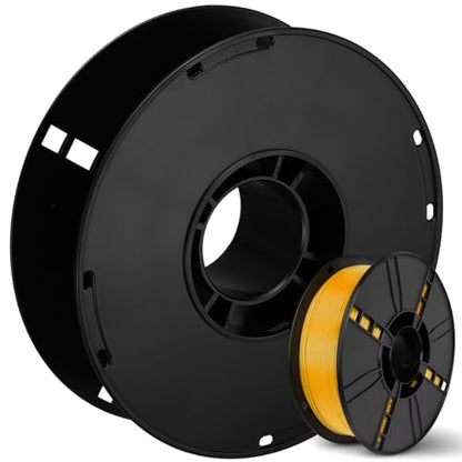 NUOBESTY Wire Spool Cable Reel Organizer, 7.87 in Black Storage Wheel Empty Plastic Extension Cord Reel for Cords, Rope, Ethernet, 1KG 3D Printer Filament Respooling, Garage & RV Cable Management