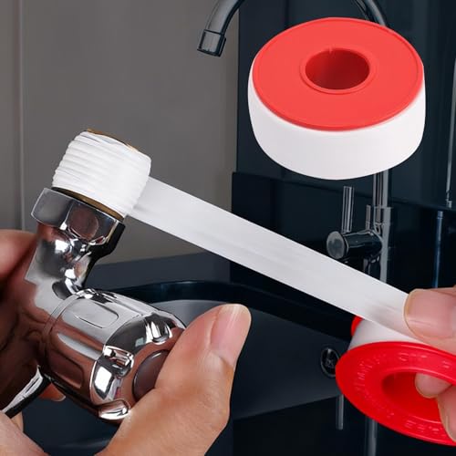 Plumbing Tapes PTFE Industrial Sealant Tape for Shower Head Water Pipe Thread Duct Sealing Plumbing Fitting Repair Tool (1roll) - color: 1roll