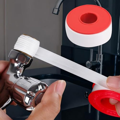 Plumbing Tapes PTFE Industrial Sealant Tape for Shower Head Water Pipe Thread Duct Sealing Plumbing Fitting Repair Tool (1roll) - color: 1roll