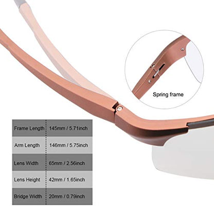 YIMI Men Photochromic Polarized Sports Sunglasses Cycling Fishing Driving Glasses UV Protection Eyeglasses Anti Glare Eyewear - color: 8177 Brown