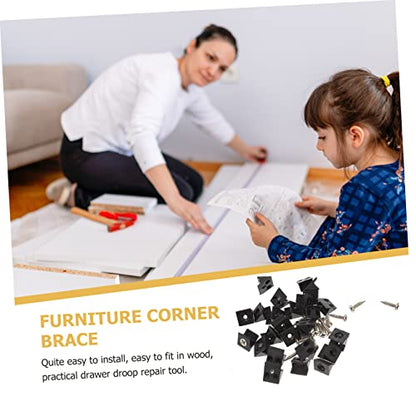 100pcs Shelf Support Accessories Fastener Easy Install Plastic Furniture Repair - size: 2.5X1.3CM