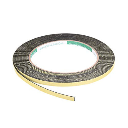 uxcell Sealing Foam Tape 5mm Wide 1mm Thick 5m/16.4ft Long, Self Adhesive Weather Strip for Window Door Insulation - size: 5mmx1mmx5m