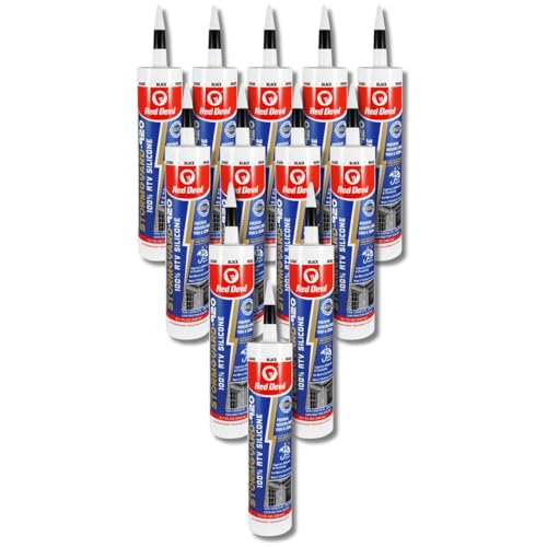 Red Devil 078060 Silicone Ultra 100% RTV Silicone Sealant, 10.1 oz., Black, 12 Pack - color: Black, size: 12 - Pack, style: 10.1 oz.