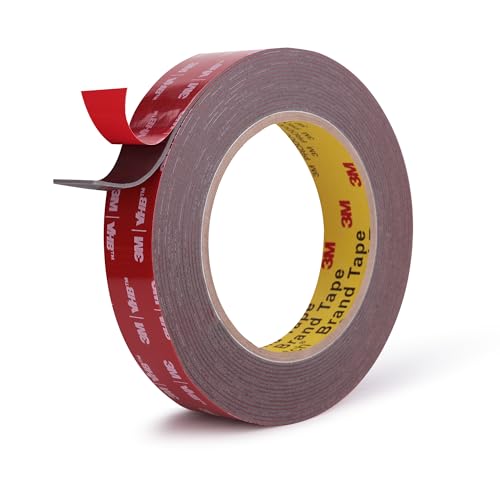 Double Sided Tape Heavy Duty Mounting Tape 3/4" x 18Ft Made of 3M 4611F Gray Strong Adhesive for Reliable Bonding Waterproof Foam Tape for Home Office Car Decorative Materials and Trims - color: Grey, size: 3/4" X 18ft