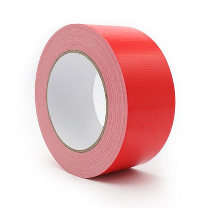Multi Purpose Red Duct Tape 2 Inch X 33 Yards, Heavy Duty Strong Adhesive Tape, No Residue, Waterproof All Weather, Tear by Hand, Industrial Repairs - color: Red, size: 2 Inches x 33 Yards