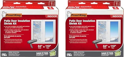 Frost King V76H Shrink Window Kit 84-Inch by 110-Inch, Clear - size: Pack of 2