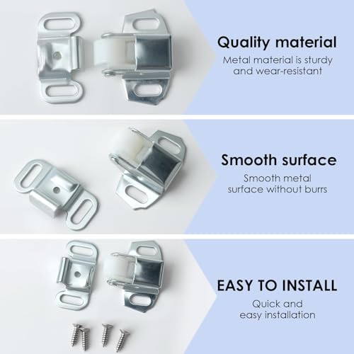 Mailbox Replacement Roller Catch Latch, Durable Roller Catch Latch with Screws for Mailbox Door Repair, Cabinet Doors, RVs, Campers, and Kitchen Hardware (1 Pc) - color: 1 Pc